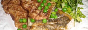 Kartoffelvafler og stegt kulmule